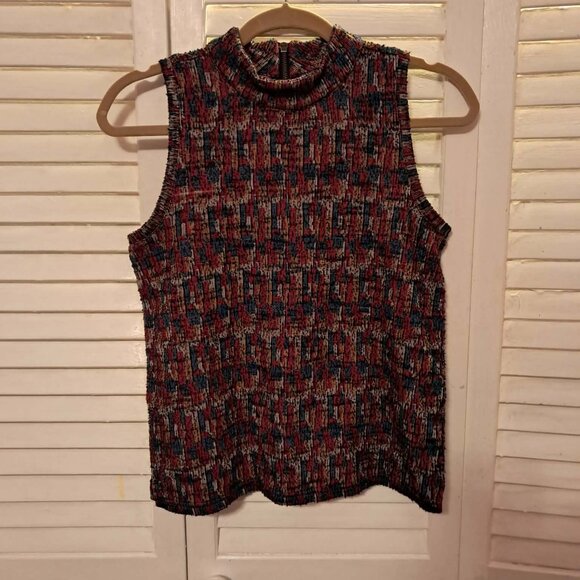 ANTHROPOLOGIE BY AKEMI & KIN PETRA MOCK NECK CUELLO TOP XS - Picture 3 of 7